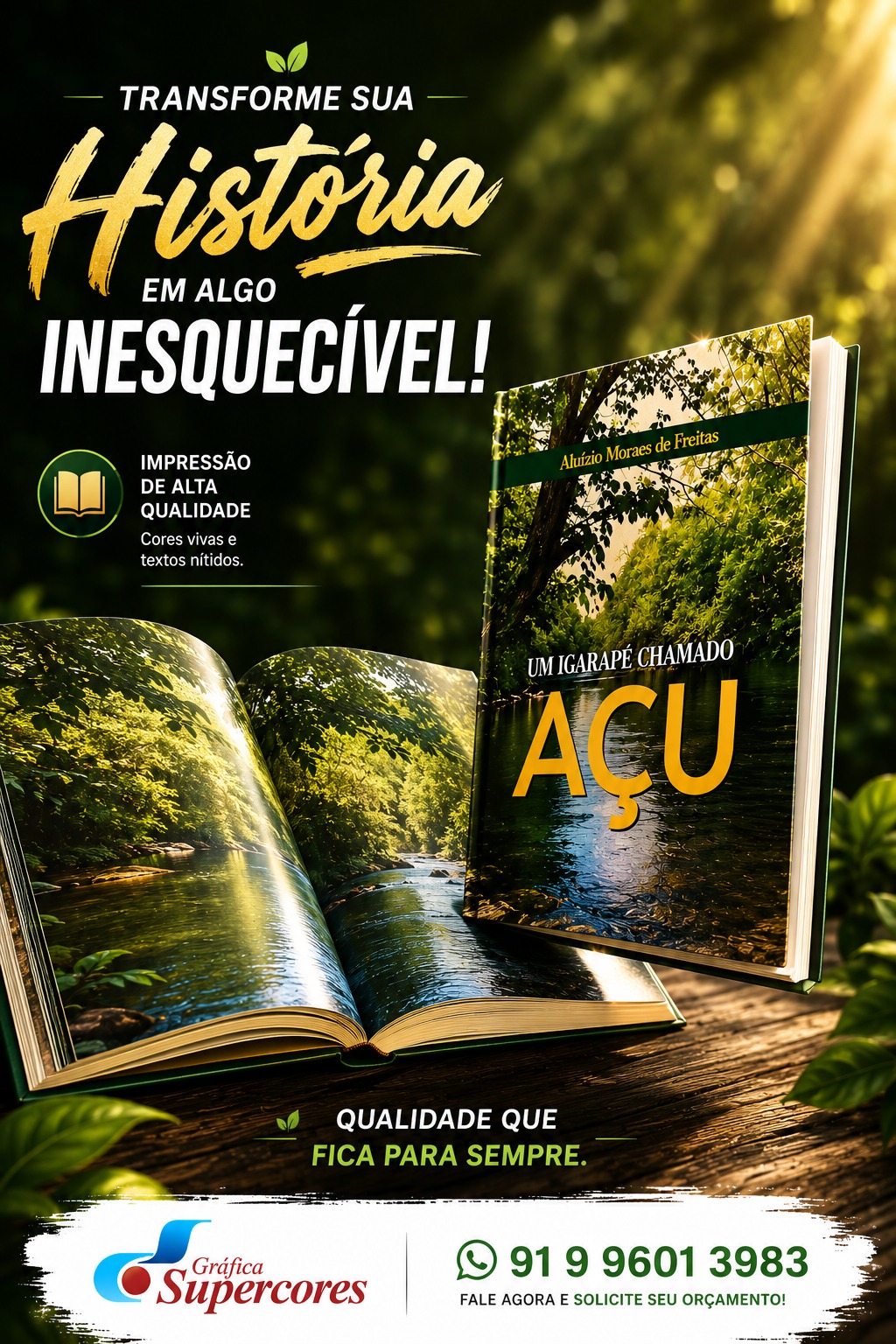 Impressão do livro Um Igarapé Chamado Açu